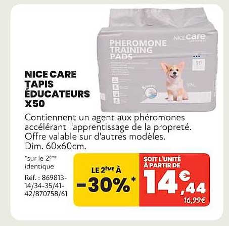 NICE CARE TAPIS ÉDUCATEURS X50