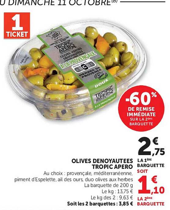OLIVES DENOYAUTEES TROPIC APERO