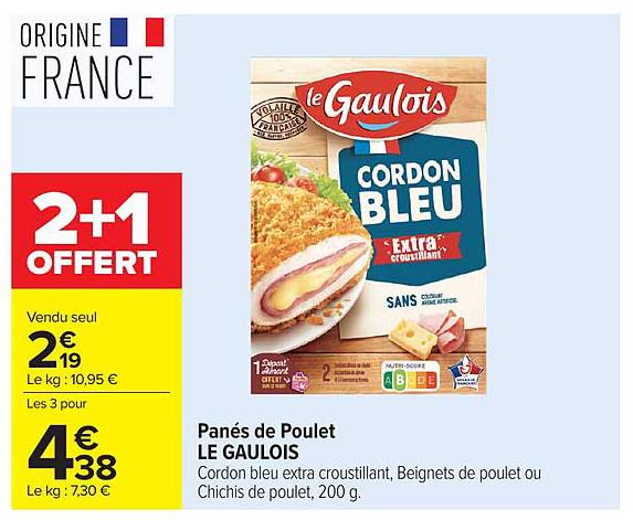 Panés de Poulet LE GAULOIS