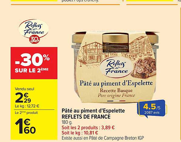 Pâté au piment d'Espellette REFLETS DE FRANCE