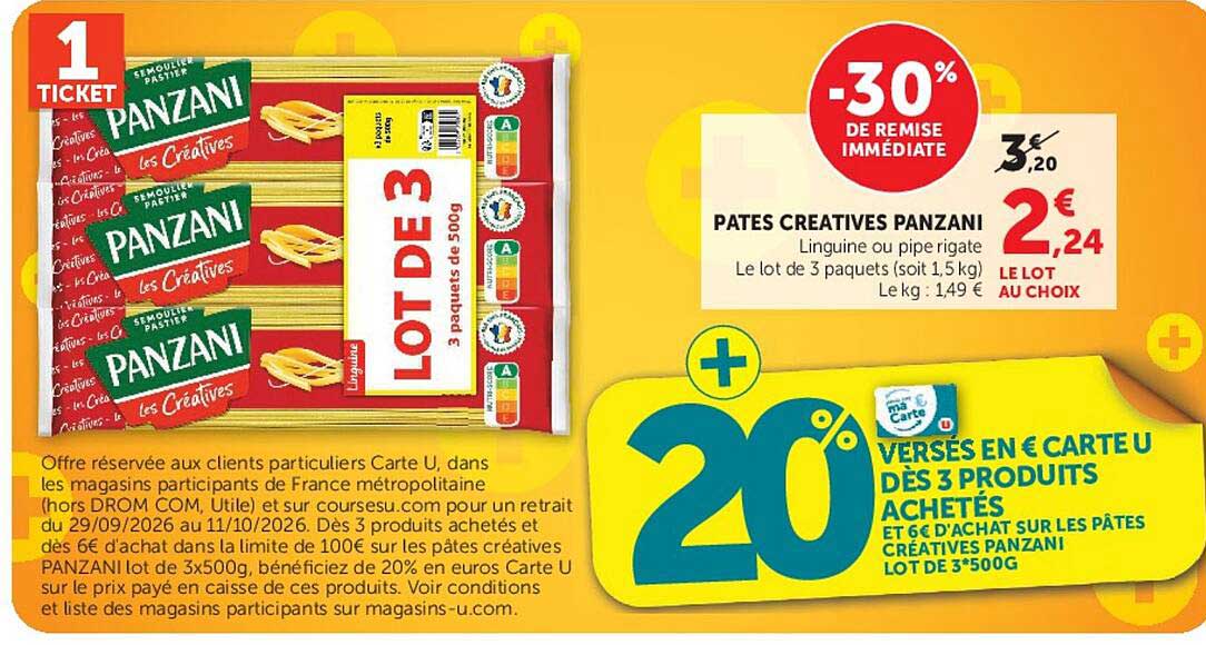 PATES CREATIVES PANZANI