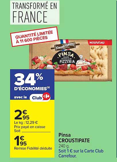 Pinsa CROUSTIPATE