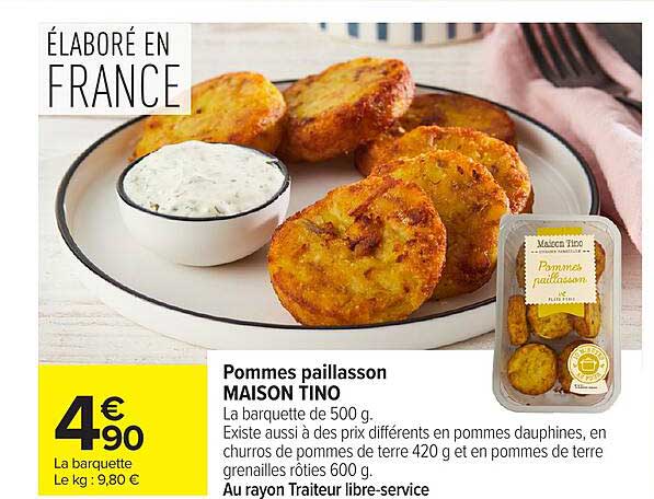 Pommes paillasson MAISON TINO
