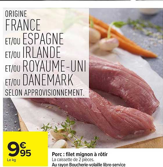 Porc : filet mignon à rôtir