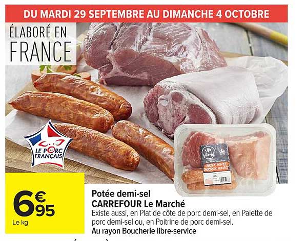 Potée demi-sel CARREFOUR Le Marché