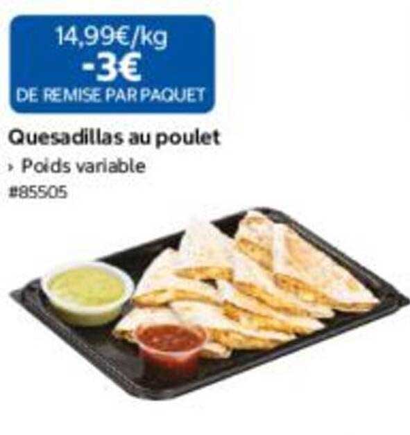 Quesadillas au poulet