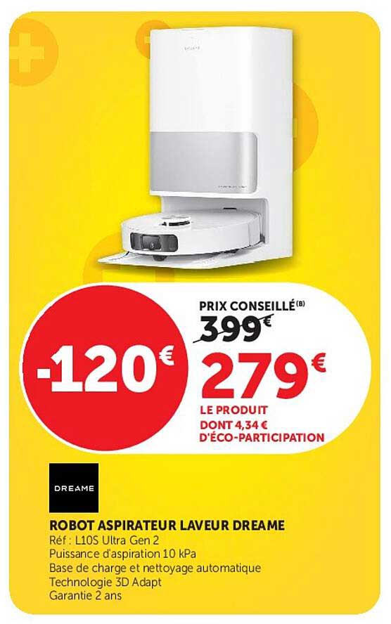 ROBOT ASPIRATEUR LAVEUR DREAME