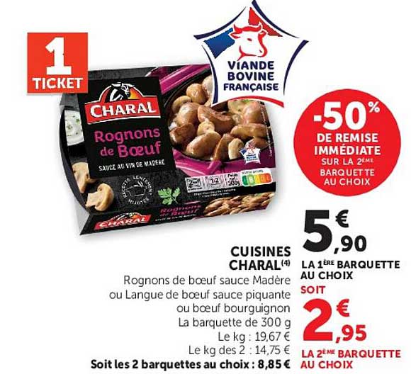 Rognons de boeuf sauce Madère ou Langue de boeuf sauce piquante ou boeuf bourguignon