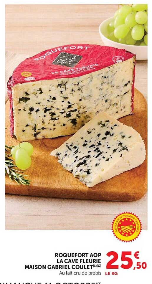 ROQUEFORT AOP LA CAVE FLEURIE MAISON GABRIEL COULET