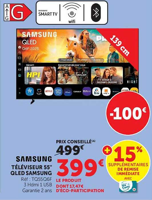 SAMSUNG TÉLÉVISEUR 55" QLED SAMSUNG