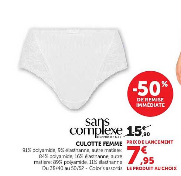 sans complexe CULOTTE FEMME