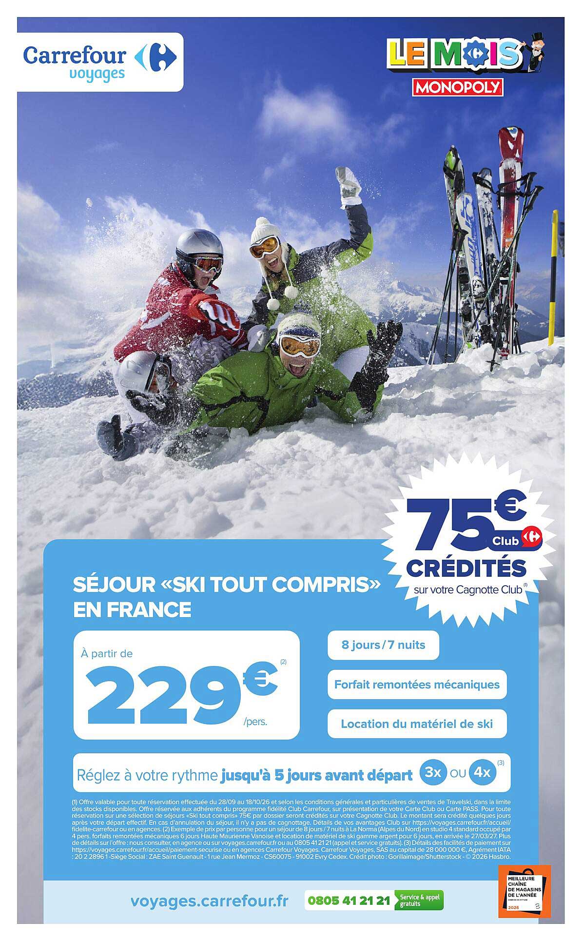 SÉJOUR «SKI TOUT COMPRIS» EN FRANCE