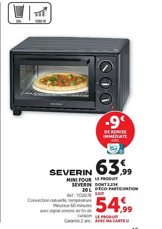 SEVERIN MINI FOUR SEVERIN 20 L