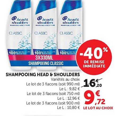 SHAMPOOING HEAD & SHOULDERS