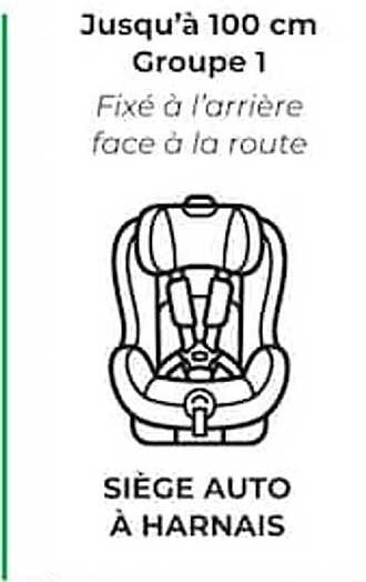 SIÈGE AUTO À HARNAIS