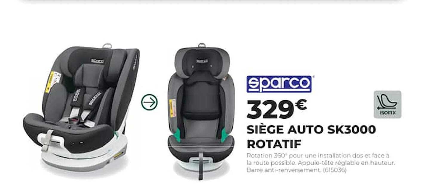 SIEGE AUTO SK3000 ROTATIF