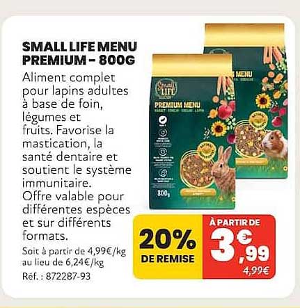 SMALL LIFE MENU PREMIUM – 800G