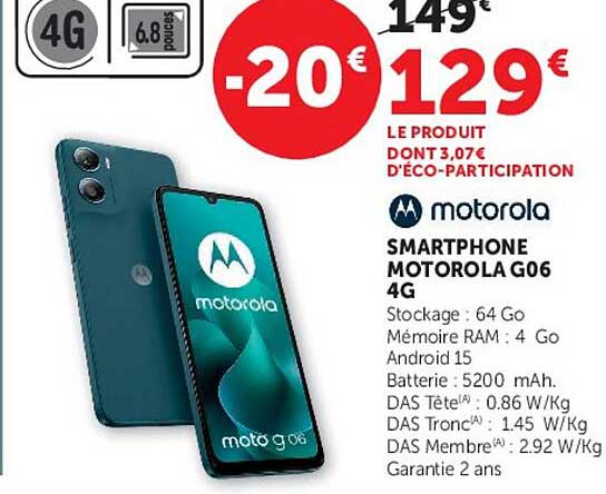 SMARTPHONE MOTOROLA G06 4G