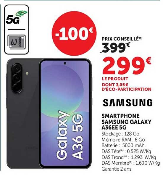 SMARTPHONE SAMSUNG GALAXY A36EE 5G