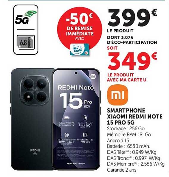 SMARTPHONE XIAOMI REDMI NOTE 15 PRO 5G