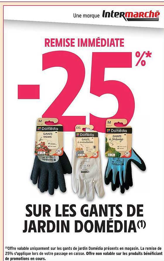 SUR LES GANTS DE JARDIN DOMÉDIA