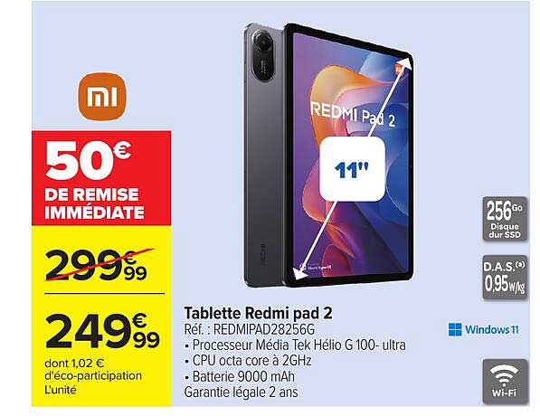 Tablette Redmi pad 2
