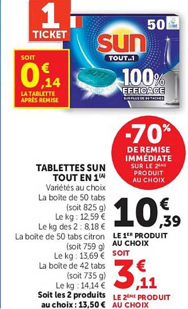 TABLETTES SUN TOUT EN 1