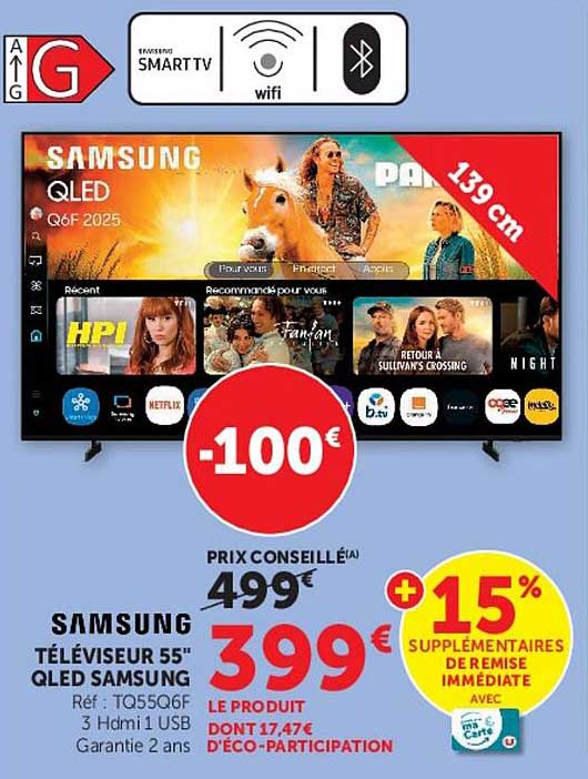 TÉLÉVISEUR 55" QLED SAMSUNG