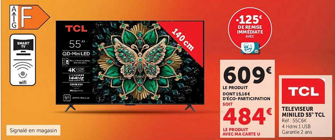 TELEVISEUR MINILED 55" TCL