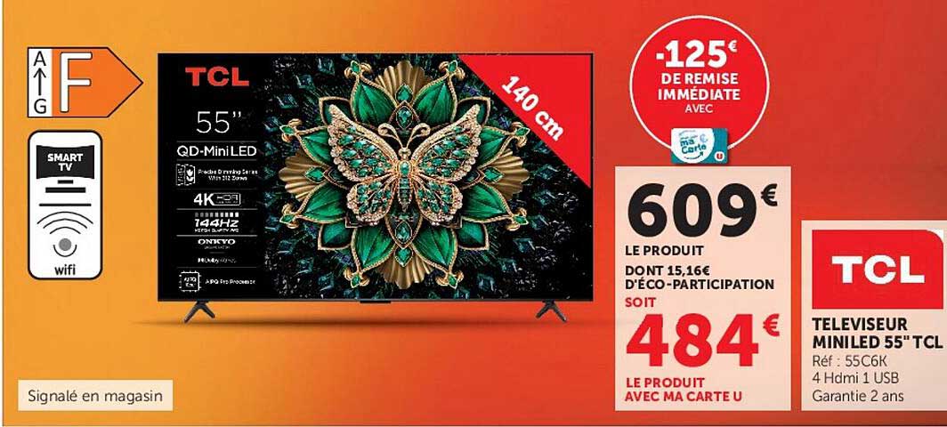 TELEVISEUR MINILED 55" TCL