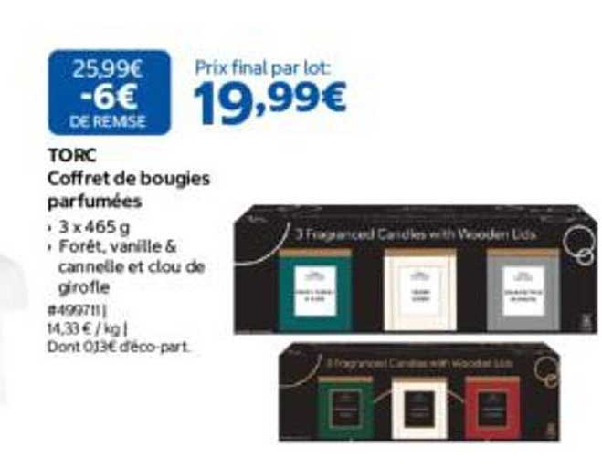 TORC Coffret de bougies parfumées