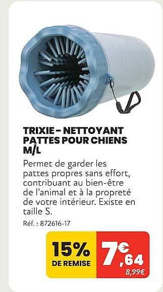 TRIXIE - NETTOYANT PATTES POUR CHIENS M/L