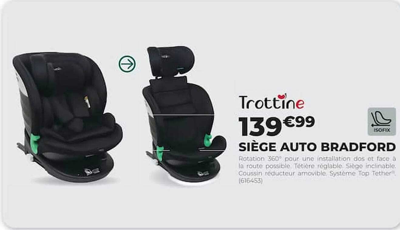 Trottine SIÈGE AUTO BRADFORD