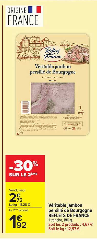 Véritable jambon persillé de Bourgogne REFLETS DE FRANCE