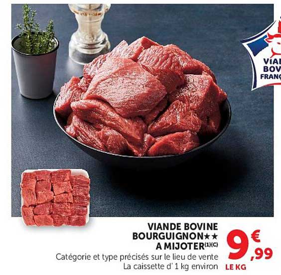 VIANDE BOVINE BOURGUIGNON** A MIJOTER(1)(C)