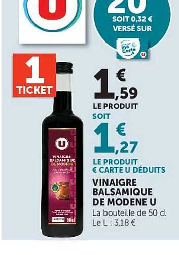 VINAIGRE BALSAMIQUE DE MODENE U