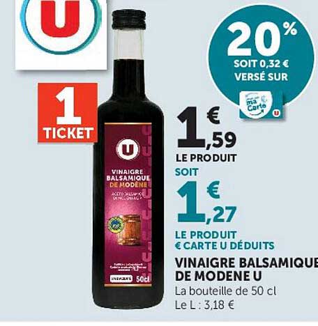 VINAIGRE BALSAMIQUE DE MODENE U