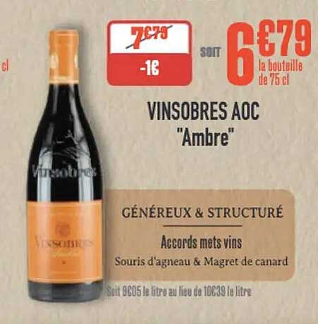 VINSOBRES AOC "Ambre"