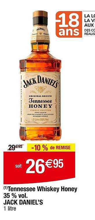 Tennessee Whiskey Honey 35 % vol. JACK DANIEL’S