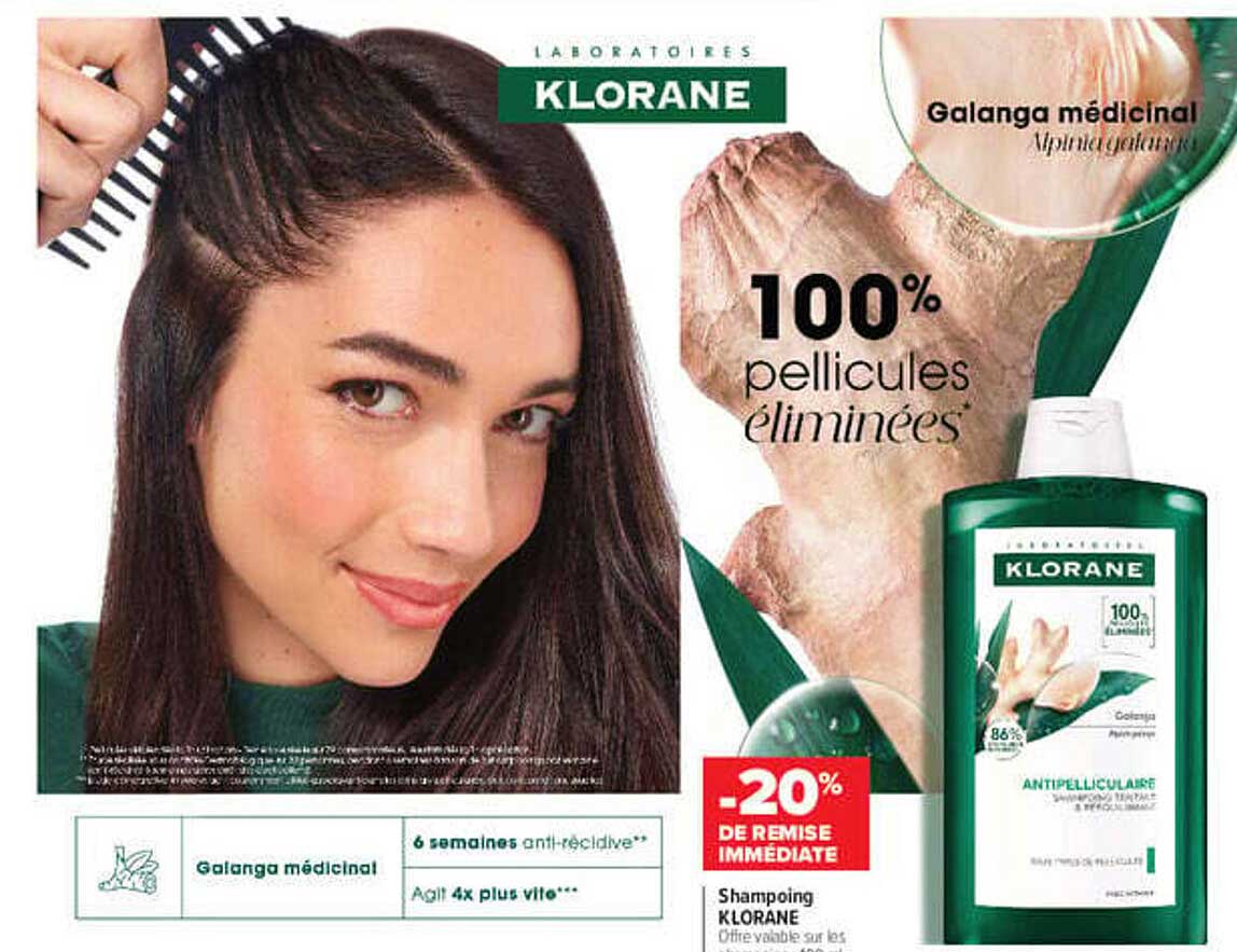 100% pellicules éliminées