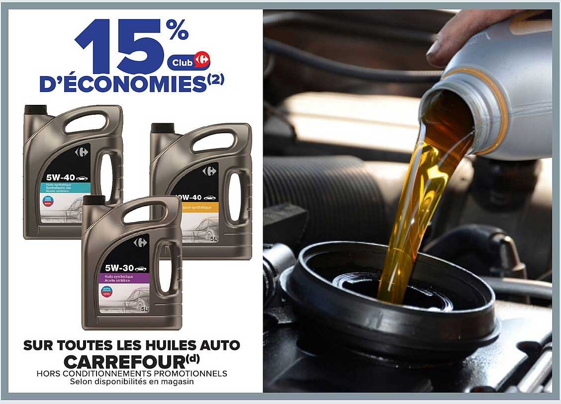 15% D'ÉCONOMIES(2)