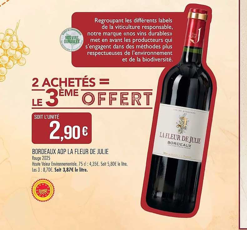 2 ACHETÉS = 3ÈME OFFERT