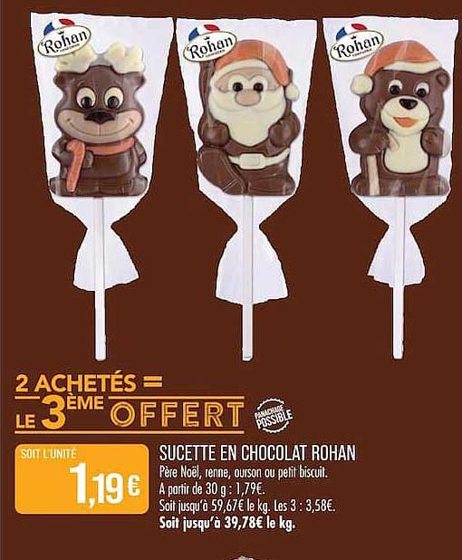 2 ACHETÉS = LE 3ÈME OFFERT