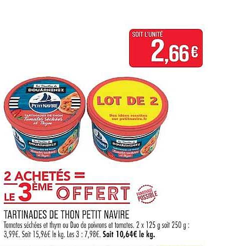 2 ACHETÉS = LE 3ÈME OFFERT
