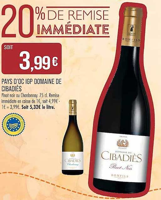 20% DE REMISE IMMÉDIATE