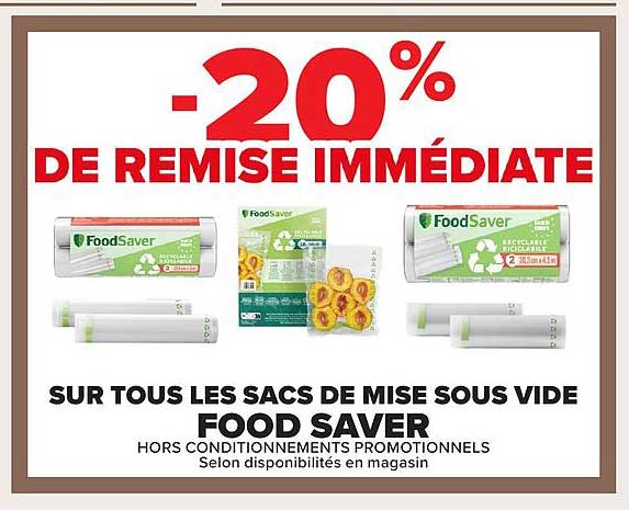 -20% DE REMISE IMMÉDIATE