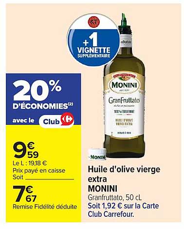 20% D'ÉCONOMIES(2) avec le Club Carrefour