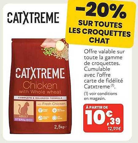 -20% SUR TOUTES LES CROQUETTES CHAT