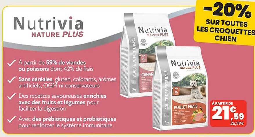-20% sur toutes les croquettes chien