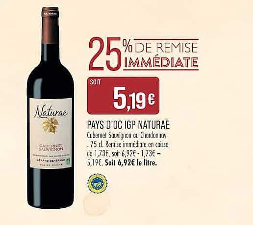 25% DE REMISE IMMÉDIATE